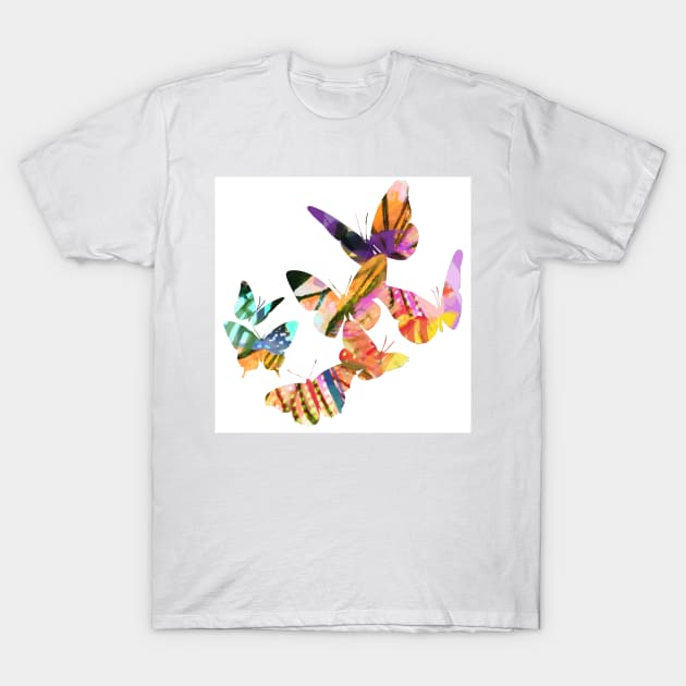 Yellow Butterflies T-Shirt by aastankovic